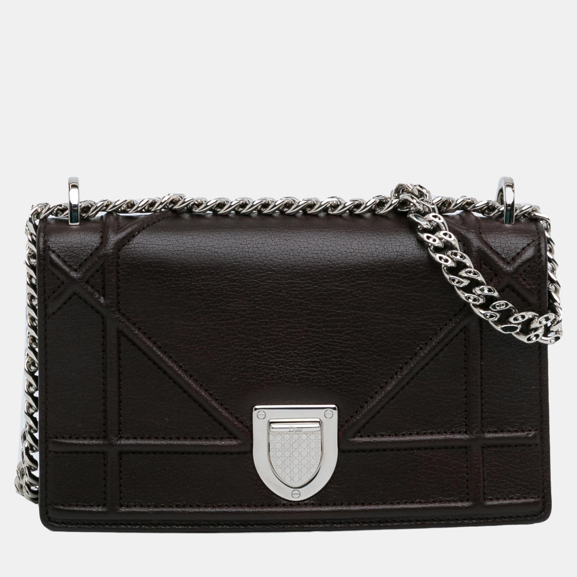 Br Toe Mini Diorama Chain Shoulder Bag