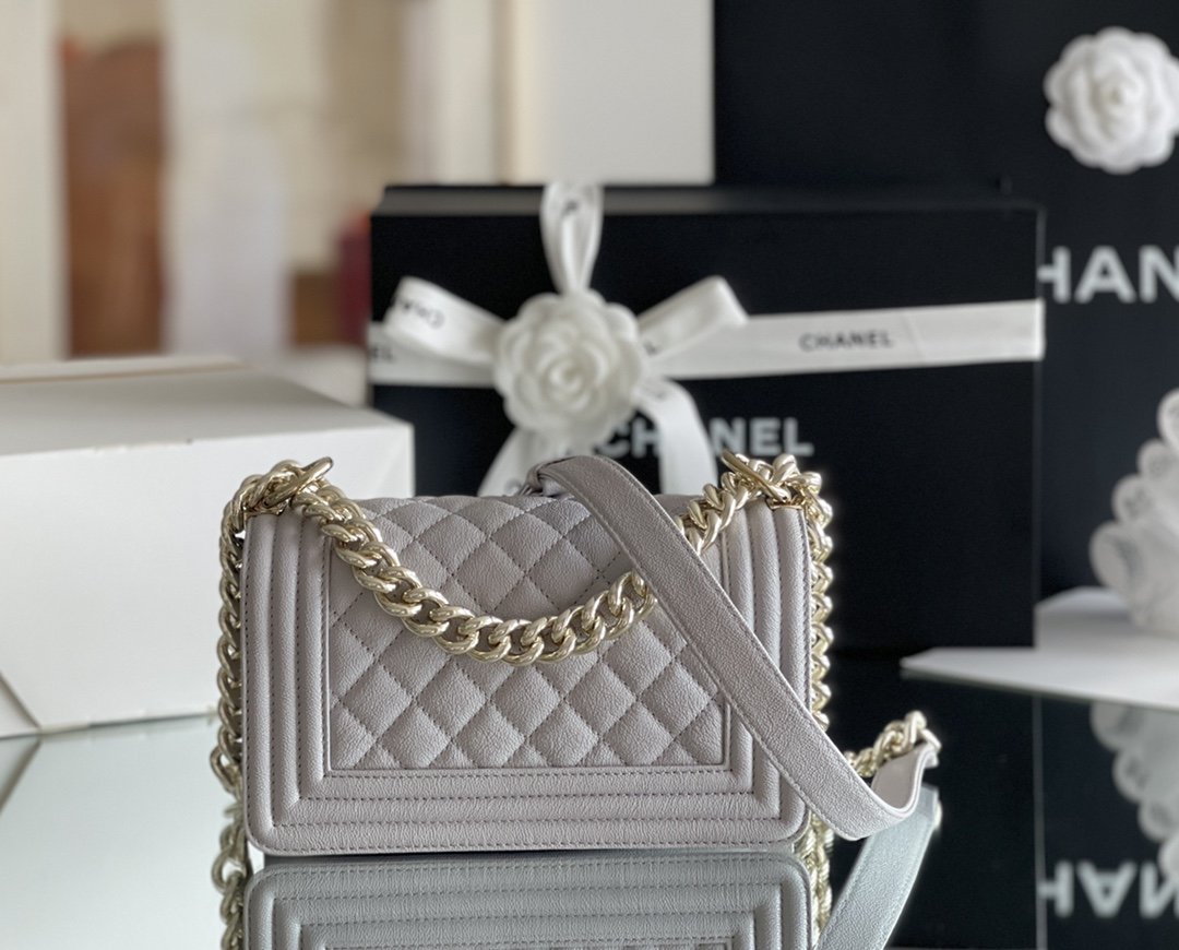 ChanelMini Classic GlamIapbag White For Women 15cm/5.9 in