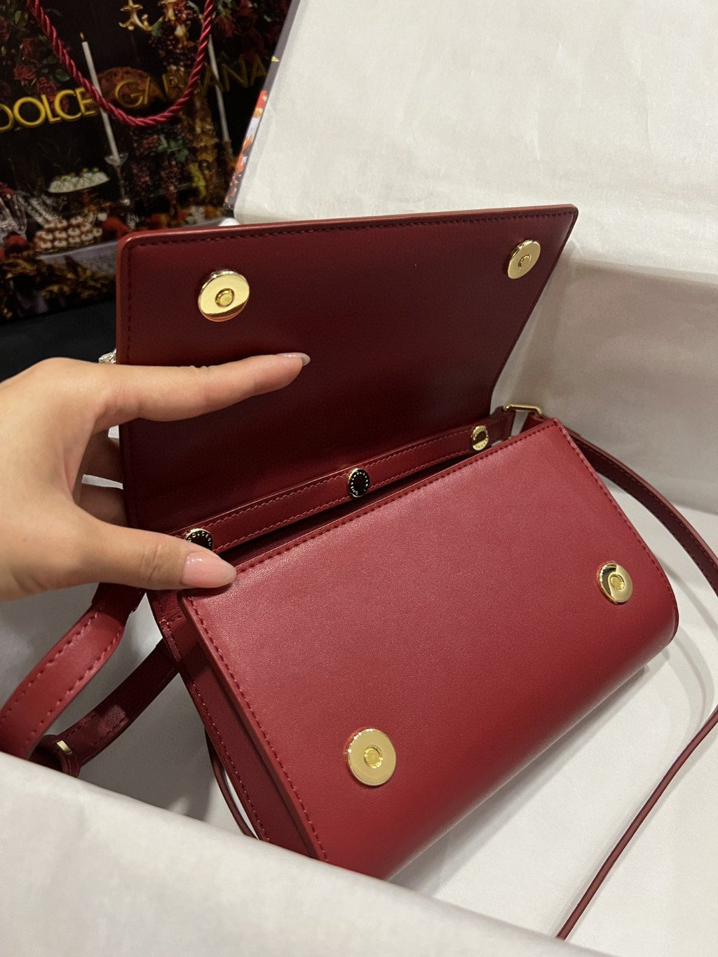 GLAMI 3.5 Clutch Burgundy For Women 8.3in/21cm GLAMIÃ‚Â 