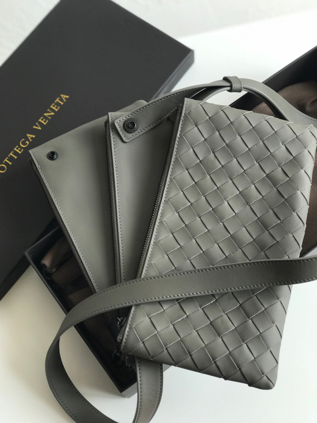 Crossbody Bag Gray, For Women, Bags 10.2in/26cm