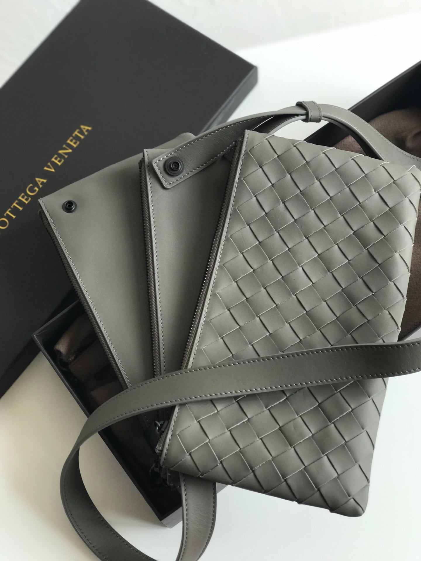 Crossbody Bag Gray, For Women, Bags 10.2in/26cm