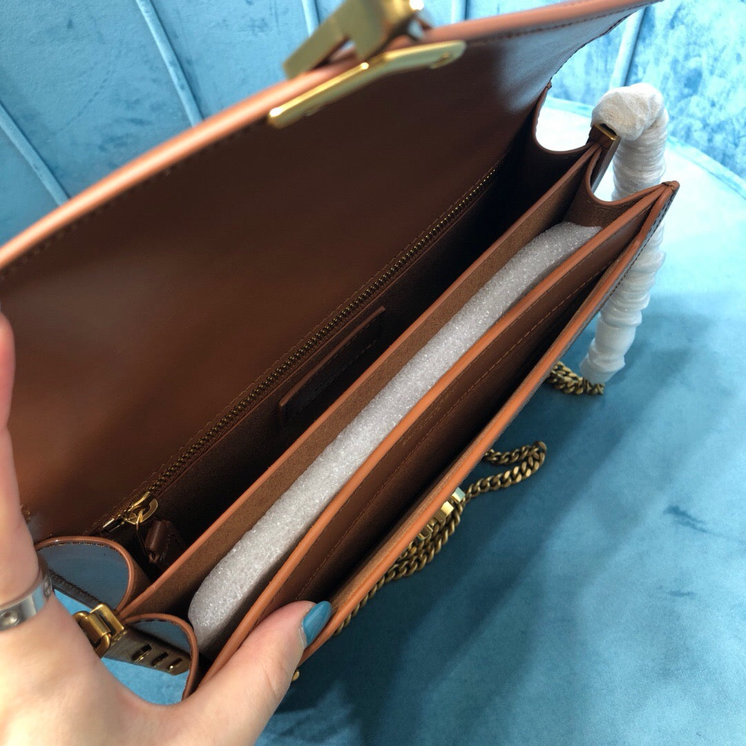 YSSL Le Cassandra Medium Chain Bag In Canvas And BoxNatural Beige For Women 8in/22cm YSL