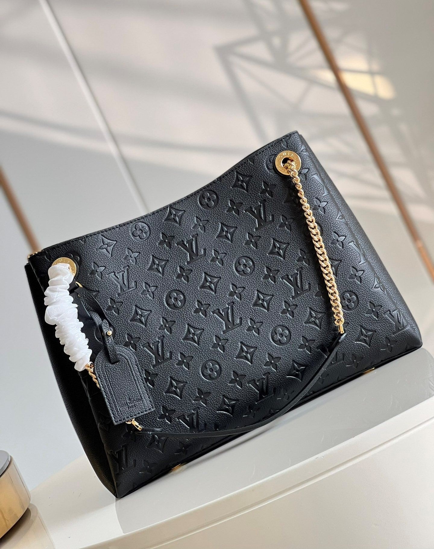 Louis Vuitton Surene MM Monogram Empreinte Black For Women,  Shoulder Bags 14.6in/37cm Louis Vuitton M43758