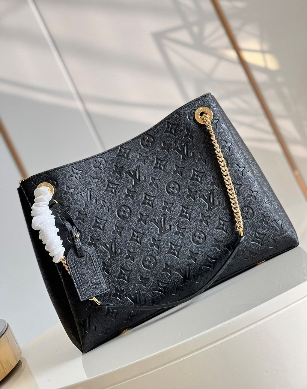 Louis Vuitton Surene MM Monogram Empreinte Black For Women,  Shoulder Bags 14.6in/37cm Louis Vuitton M43758