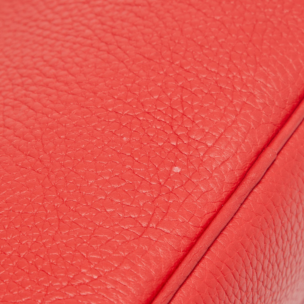 Dior Red Leather Small Diorissimo Tote
