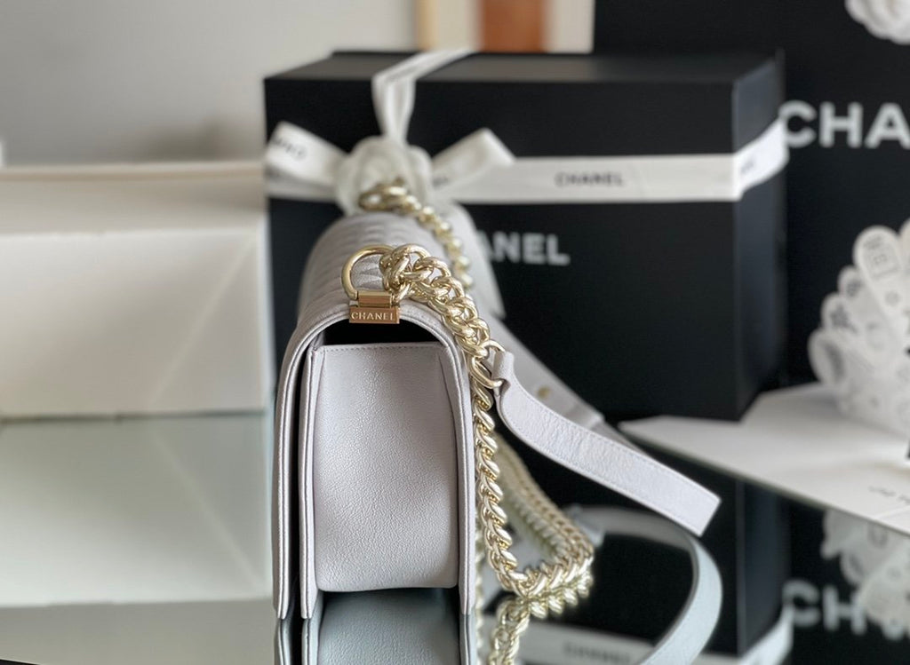 ChanelMeGLAMIum Classic GlamIap Bag 25cm Grey For Women A67086