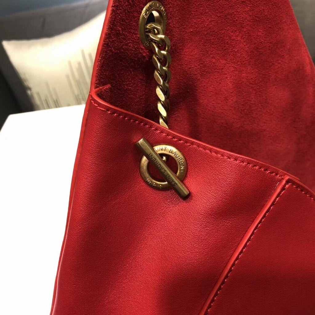 Top Quality Kate MeTop Qualityum Chain Bag In Grain De Poudre Red For Women 9.4in/24cm YSL 364021BOW0J6008