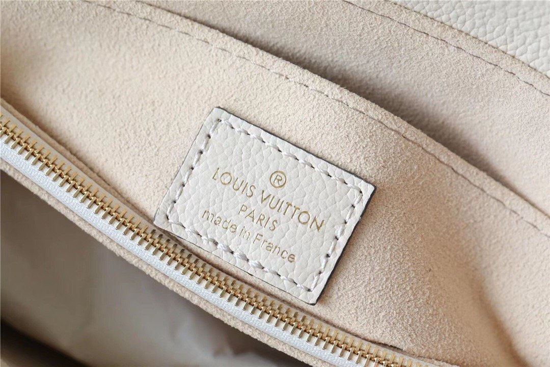 Louis Vuitton Madeleine MM Monogram Empreinte Creme Beige For Women,  Shoulder and Crossbody Bags 11.8in/30cm Louis Vuitton