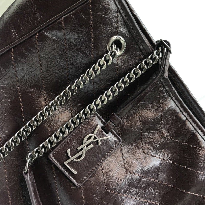 YSSL Niki Shopping Bag Burgundy For Women 13.8in/35cm YSLÂ 