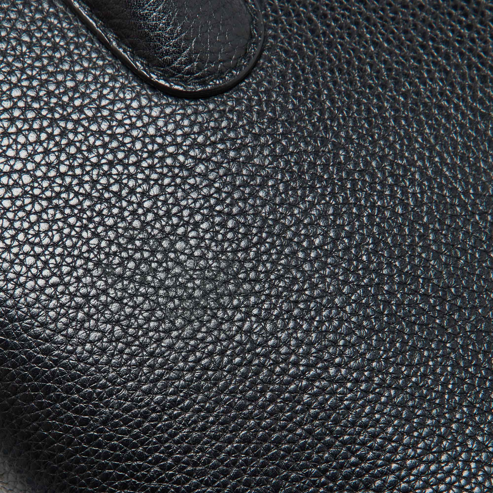Dior Black Leather Open Bar Tote
