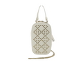 Christian Dior Lady Dior Phone Holder On Chain Studded Leather Ecru Leather Clutche & Pouche Bag (Pre-Owned)