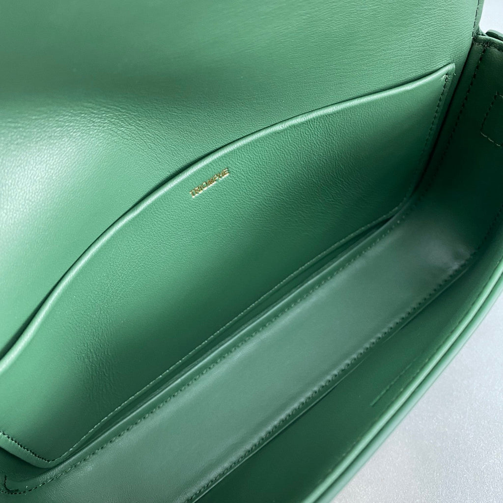 Triomphe Shoulder Bag Green For Women 8in/20cmÃ‚Â 