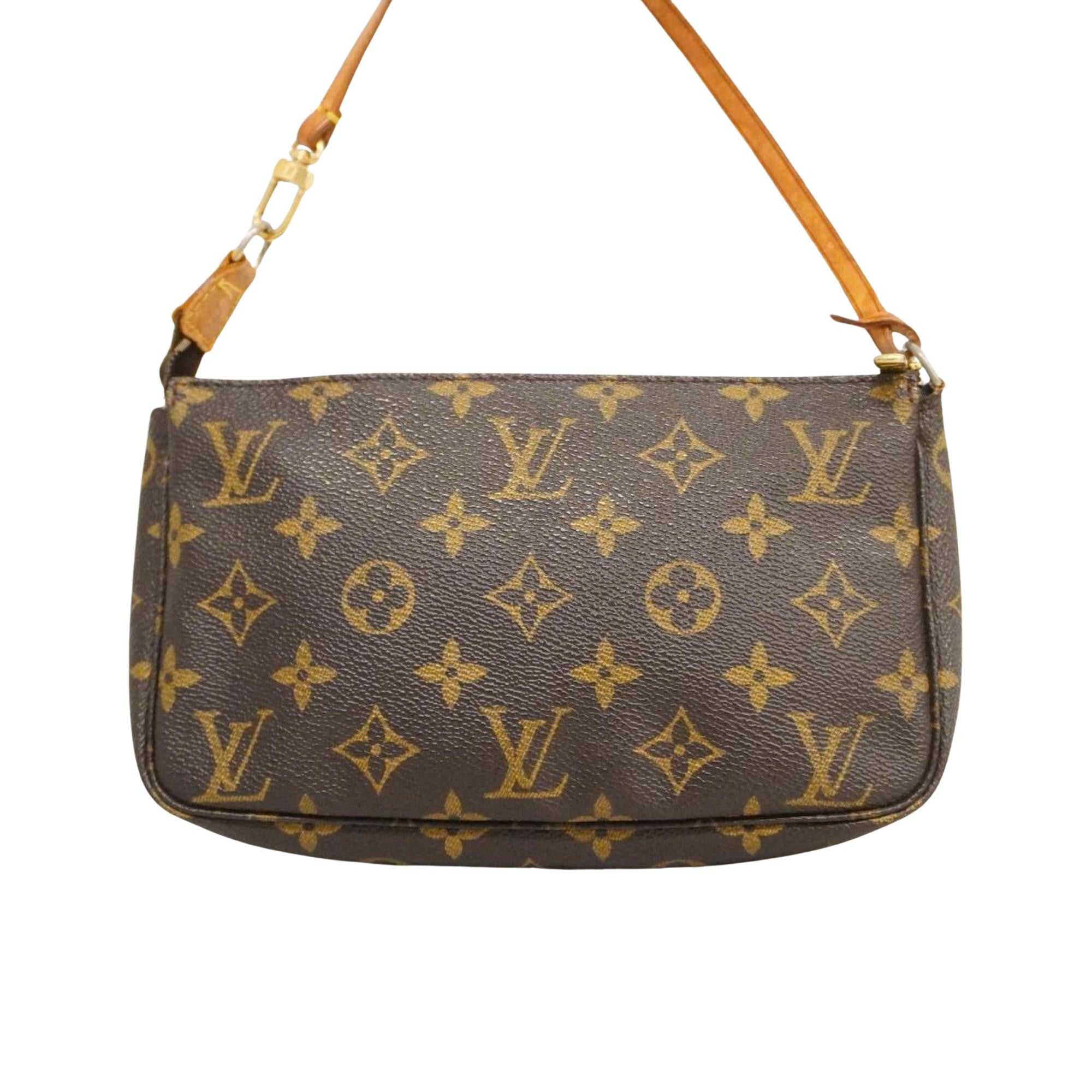 Louis Vuitton Pochette Accessoire  Canvas Clutch Bag