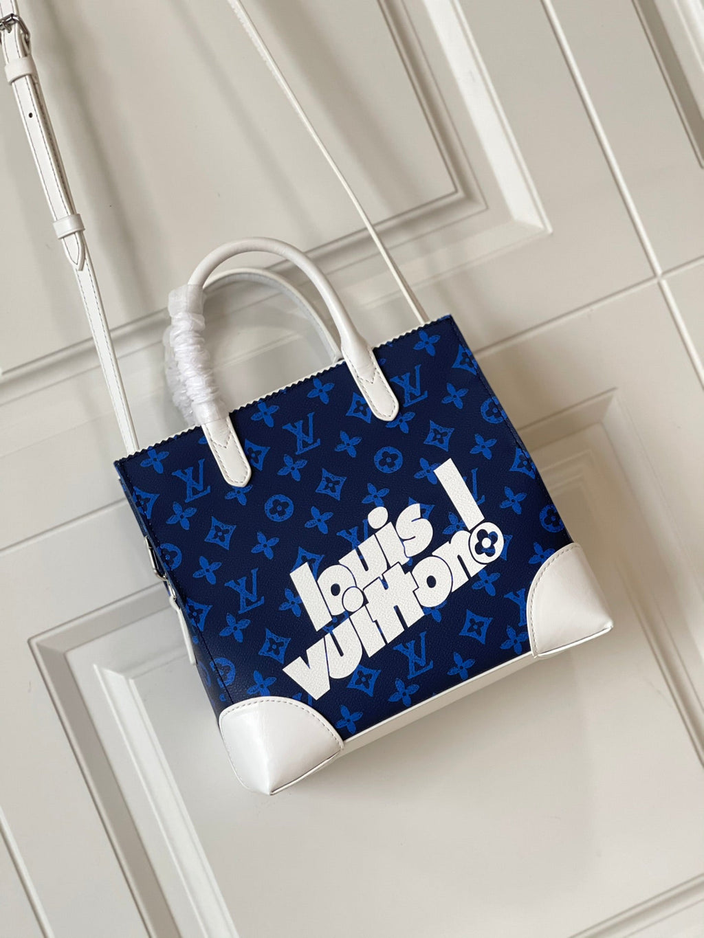 Louis Vuitton Litter Bag Vintage Monogram Canvas Blue By Virgil Abloh For Men, Men’s Bags, Shoulder And Crossbody Bags 9.4in/24cm Louis Vuitton