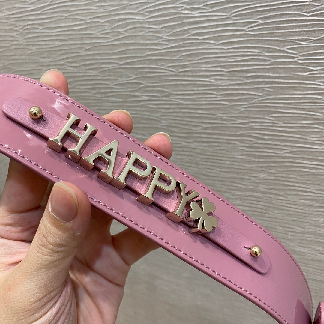 GLAMI Small Lady Bag Clutch Gold Toned Hardware Pink For Women 8in/20cm CD