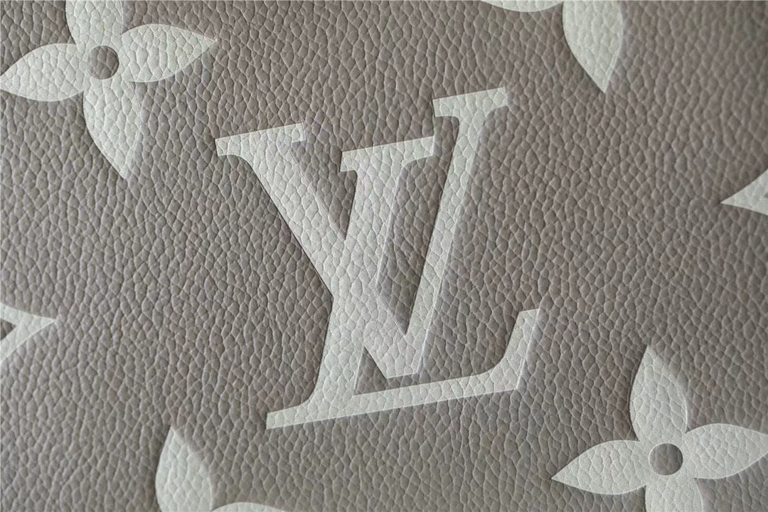 Louis Vuitton Bagatelle Monogram Empreinte Tourterelle Gray / Creme Beige For Women,  Shoulder And Crossbody Bags 22cm/8.7in Louis Vuitton M46112