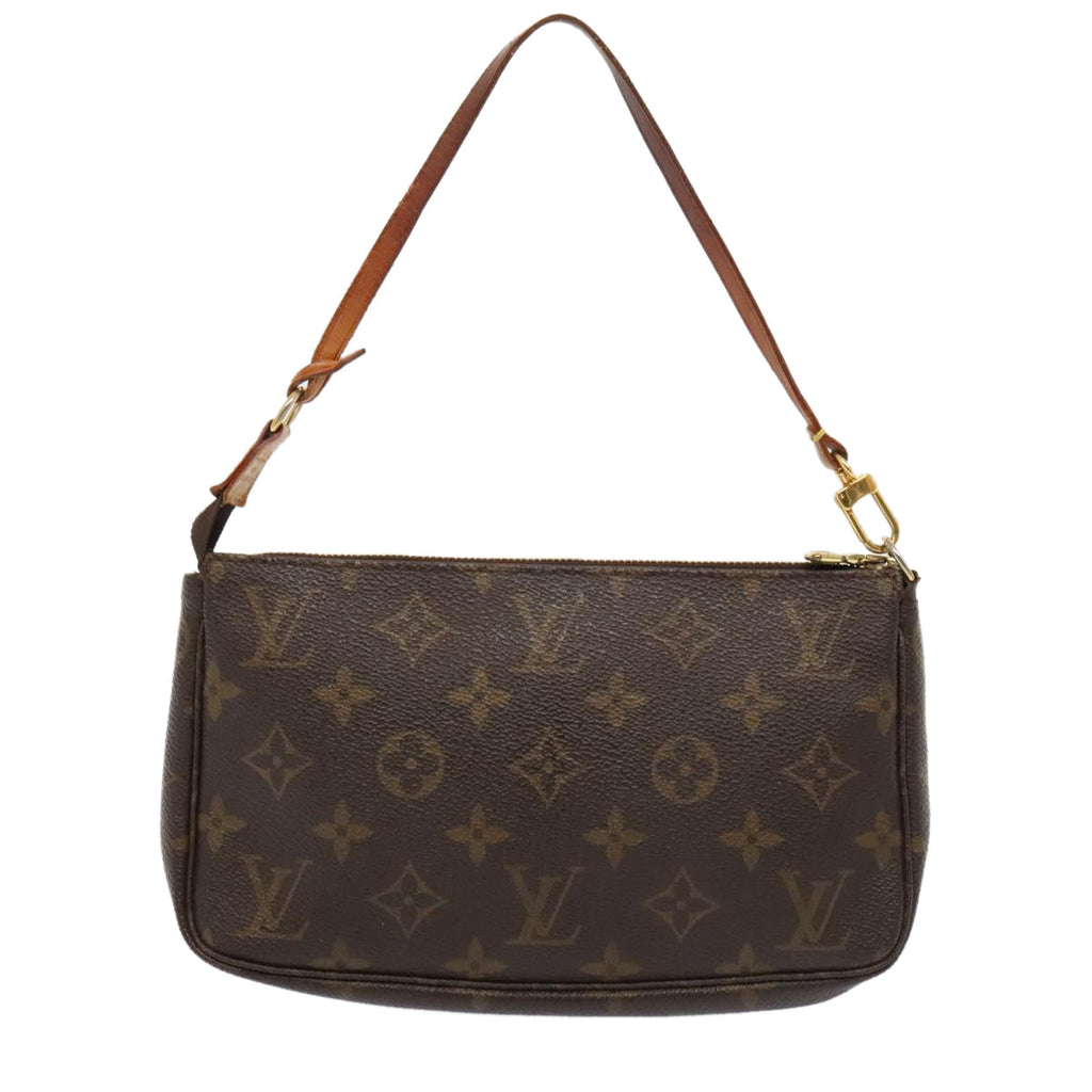 Louis Vuitton Pochette Accessoire  Canvas Clutch Bag