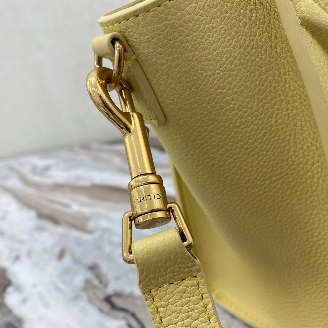 Top Quality Nano LuGucciage Bag In Drummed Yellow For WomLB 8in/20cm