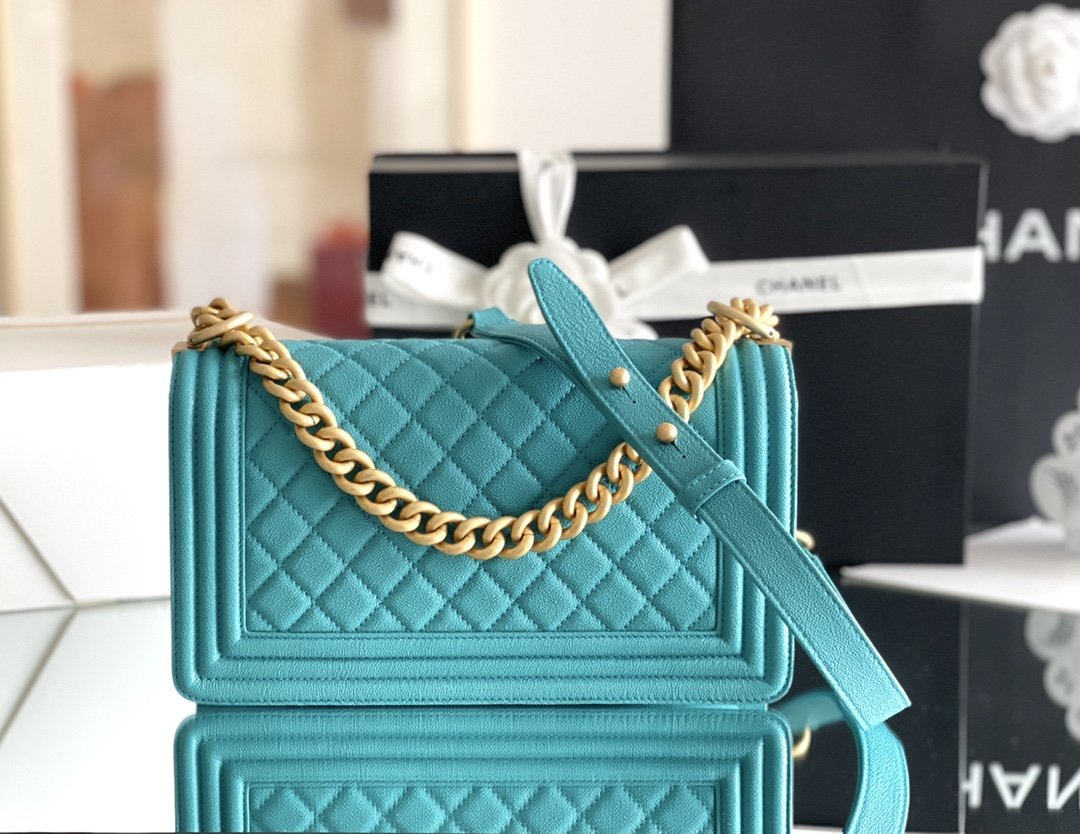 ChanelMeGLAMIum Classic GlamIap Bag 25cm Dark Blue For Women A67086