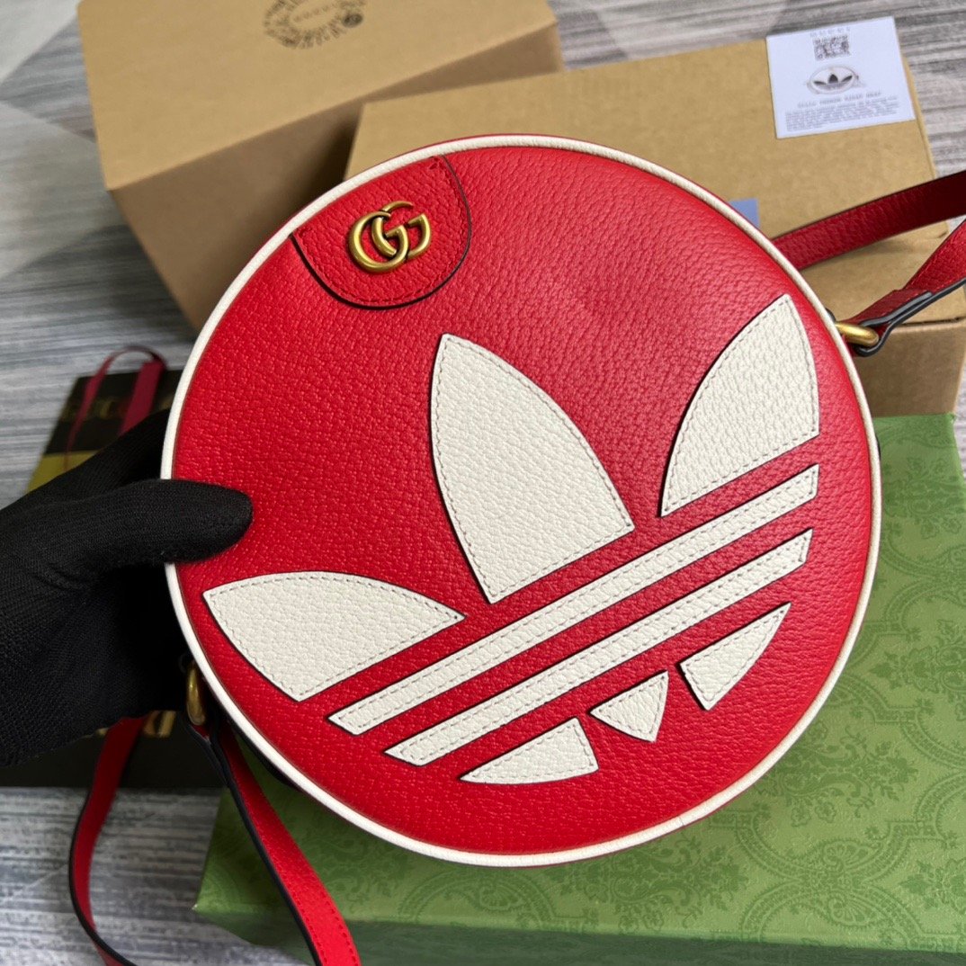 Gucci x ADiordas OphiDiora Shoulder Bag Red For Women, Women’s Bags 8.6in/22cm Gucci 702626 DJ24T 6484