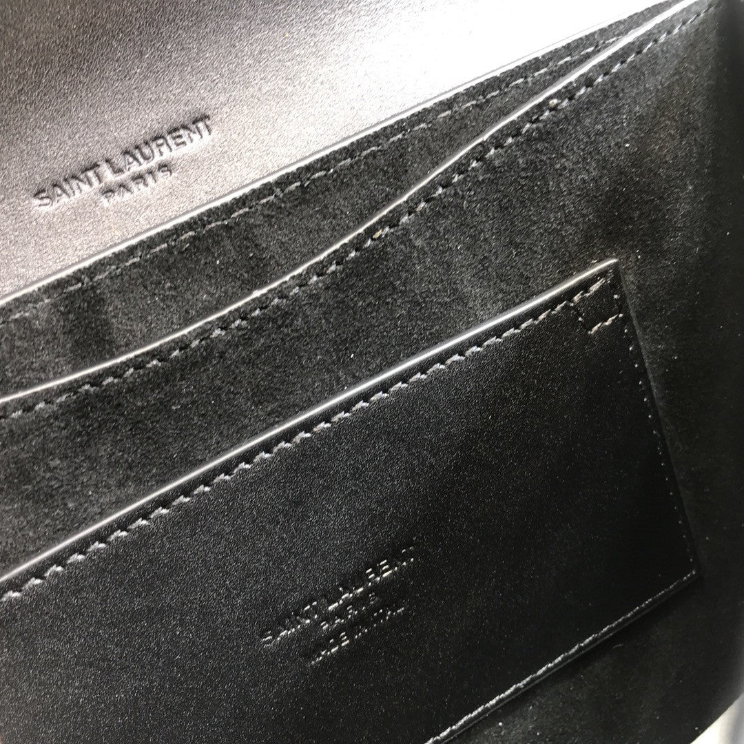 Kaia MeGLAMIum Shoulder Bag Black For Women 8.5in/22cm YSL P00483797
