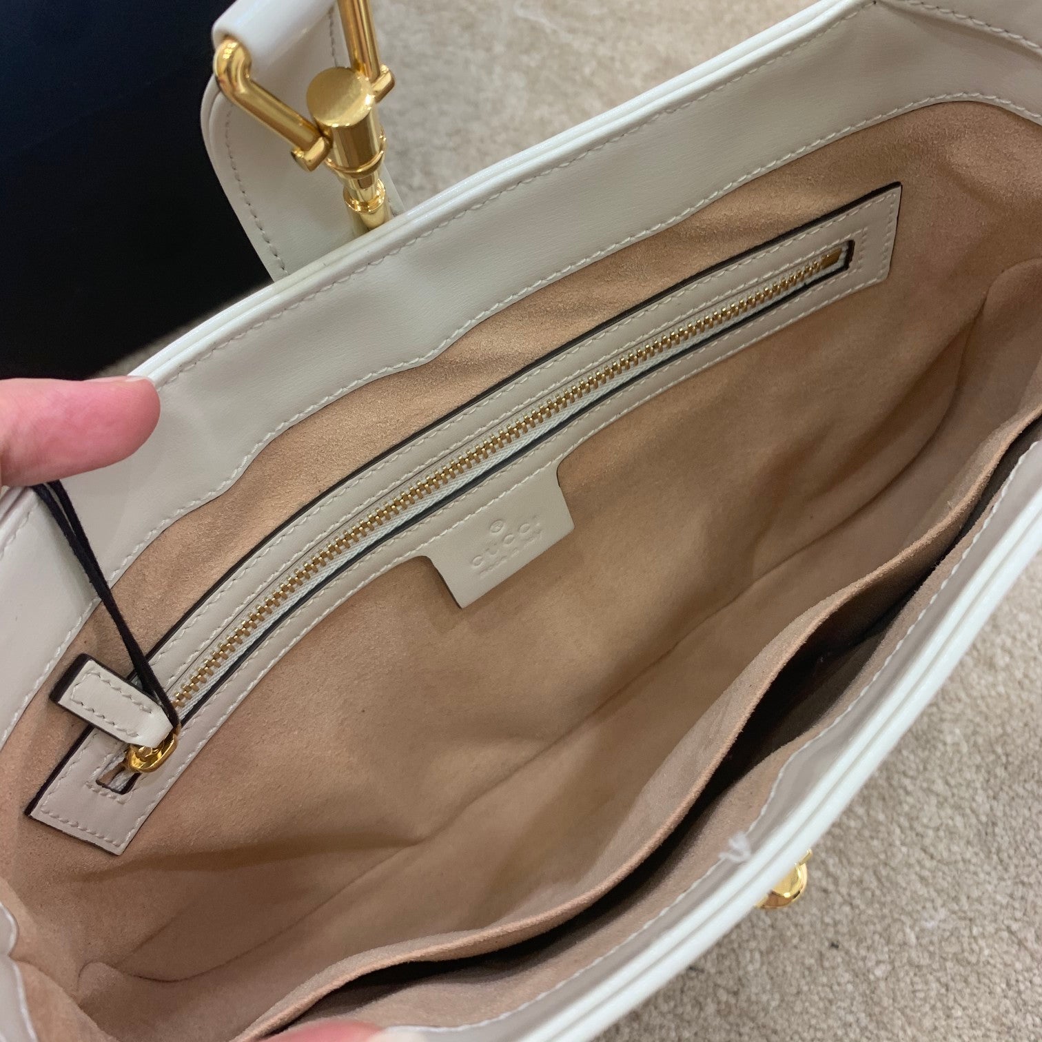 Gucci Jackie 1961 Small Shoulder Bag White For Women 10.8in/27.5cm Gucci 636709 10O0G 9022
