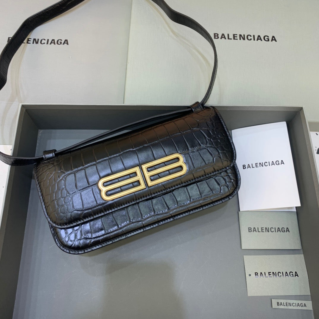 Gossip Small Shoulder Bag Black, For Women,  Bags 9.1in/23cm