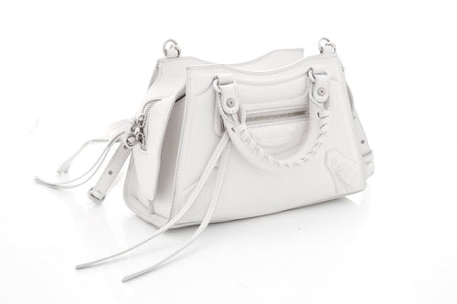 Balenciaga White Leather Neo Classic City Handbag