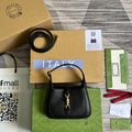 Gucci Jackie 1961 Mini Shoulder Bag Black For Women, Women’s Bags 7.5in/19cm Gucci ‎637091 10O0G 1000
