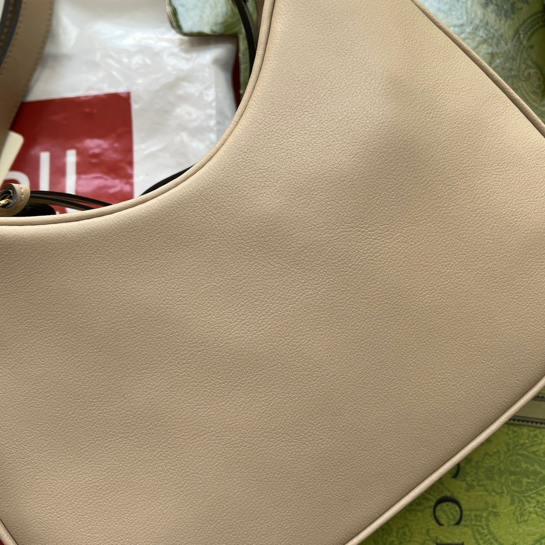 Gucci Atache Small Shoulder Bag Beige For Women, Women’s Bags 9in/23cm Gucci 699409 UXWBG 9360