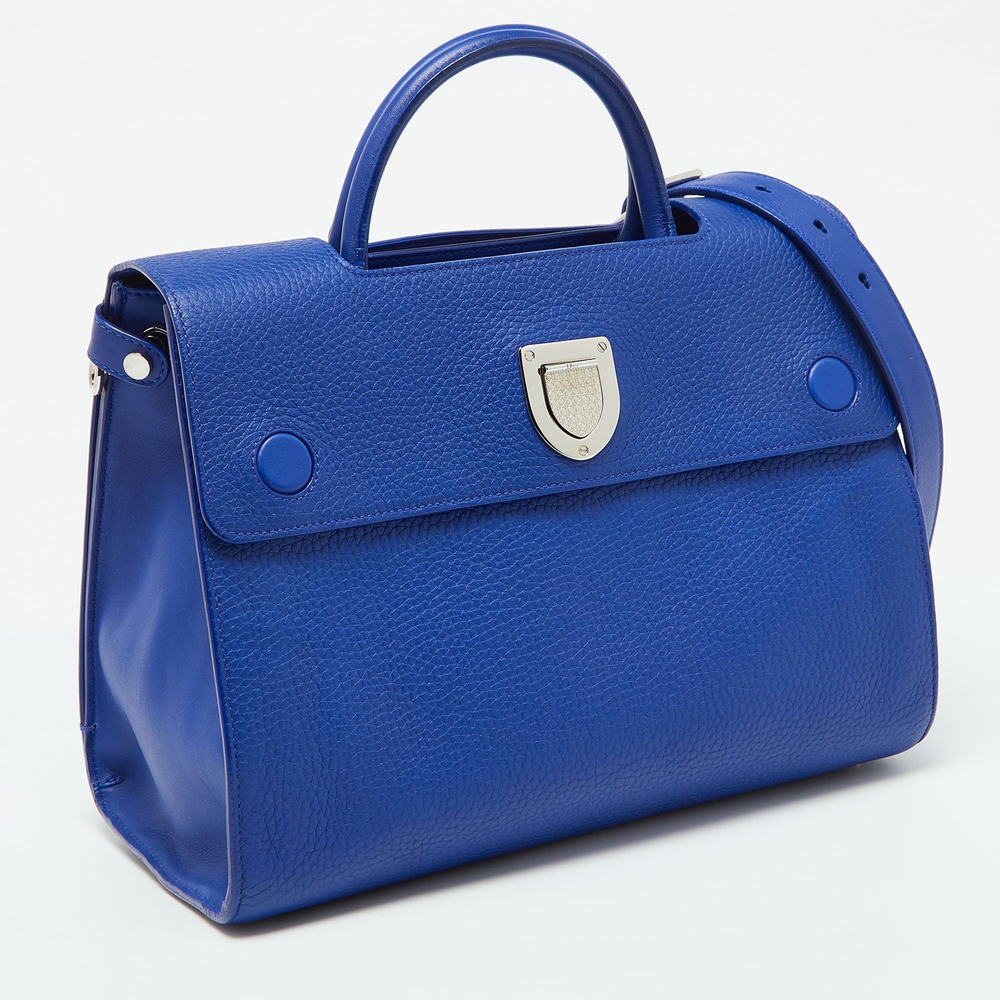 Dior Blue Leather Medium Diorever Tote