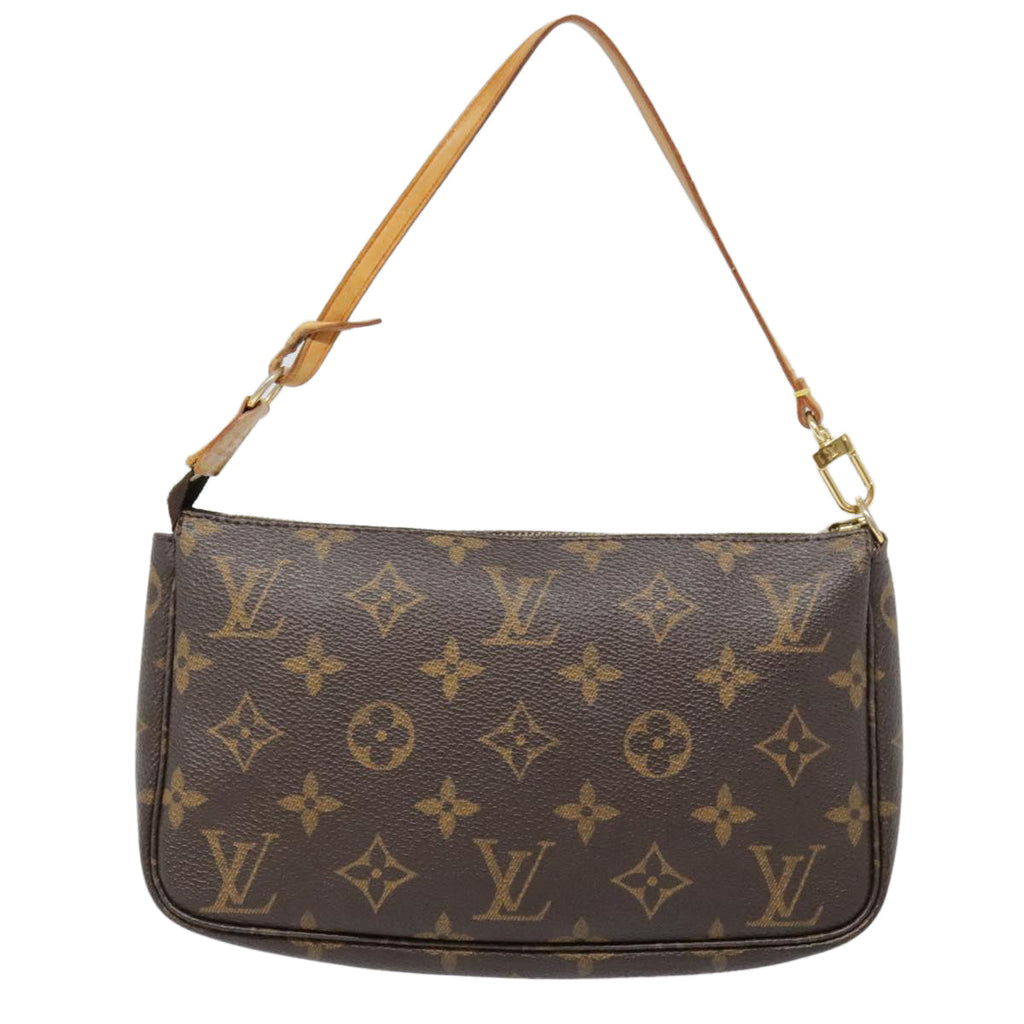 Louis Vuitton Pochette Accessoire  Canvas Clutch Bag