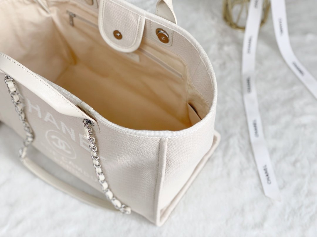 ChanelSmall Shopping Bag SiLouis Vuittoner Hardware Cream For Women Handbags, Shoulder Bags 15.2in/39cm AS3257