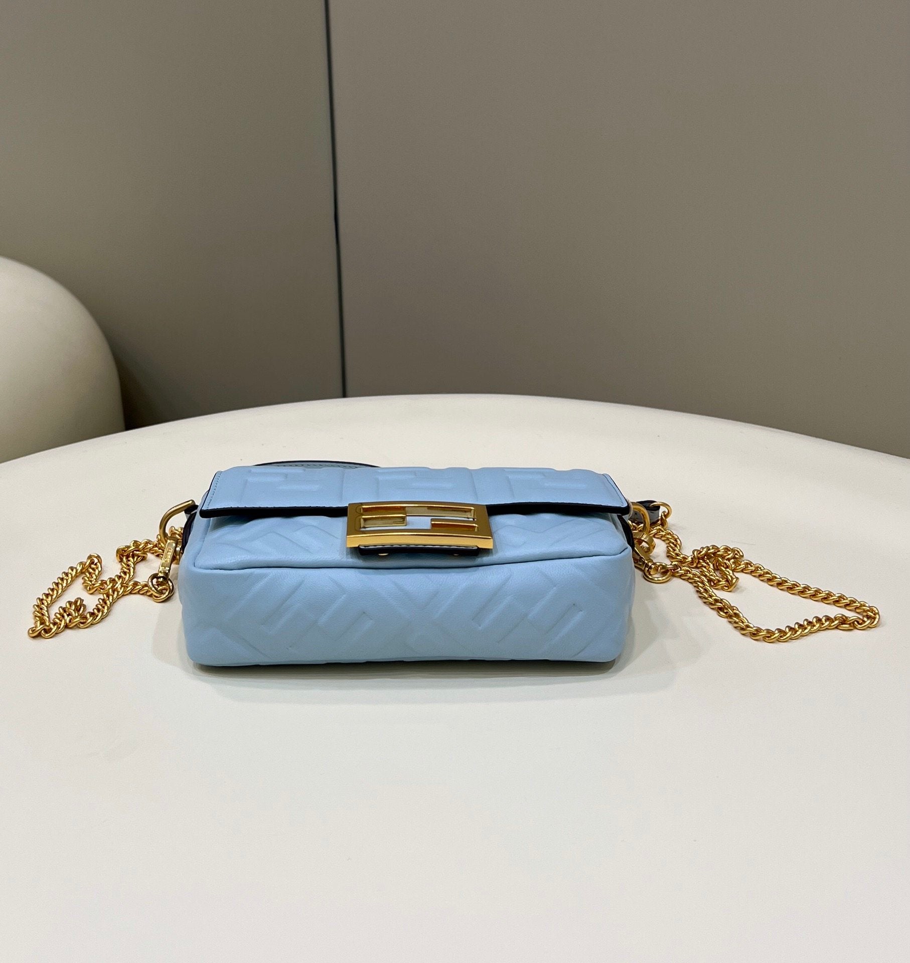 Baguette Blue For Women, Women’s Handbags, Shoulder And Crossbody Bags 7.5in/19cm FF 8BS017