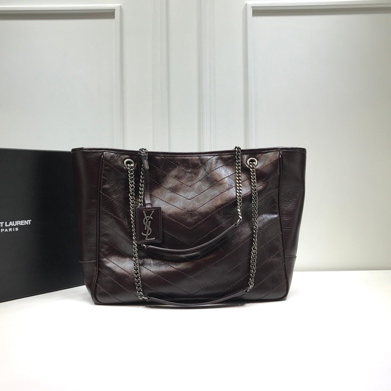 YSSL Niki Shopping Bag Burgundy For Women 13.8in/35cm YSLÂ 