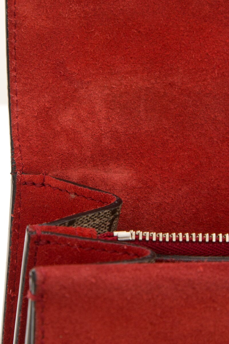 Gucci Dioronysus Monogram and Red Suede Crossbody
