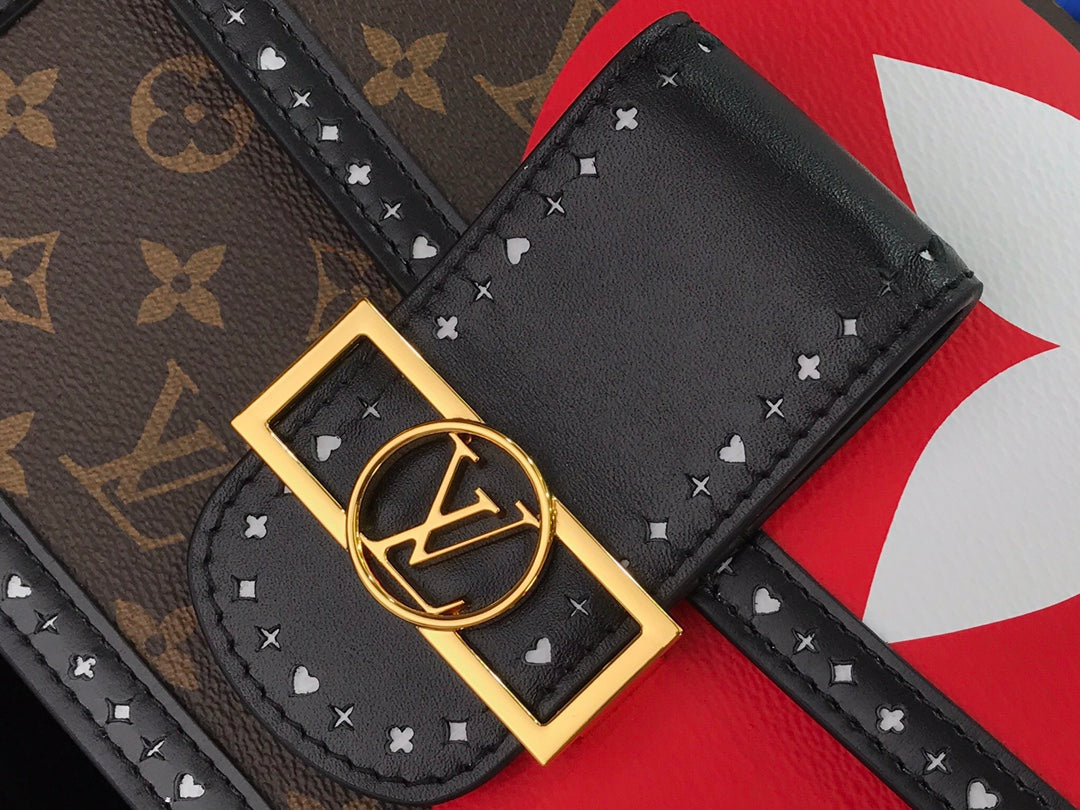 Louis Vuitton Dauphine MM Game On Monogram Canvas By Nicolas Ghesquiere For Women, WomenÃƒÂ¢Ã¢â€šÂ¬Ã¢â€žÂ¢s Handbags, Shoulder And Crossbody Bags 9.8in/25cm Louis Vuitton M57448