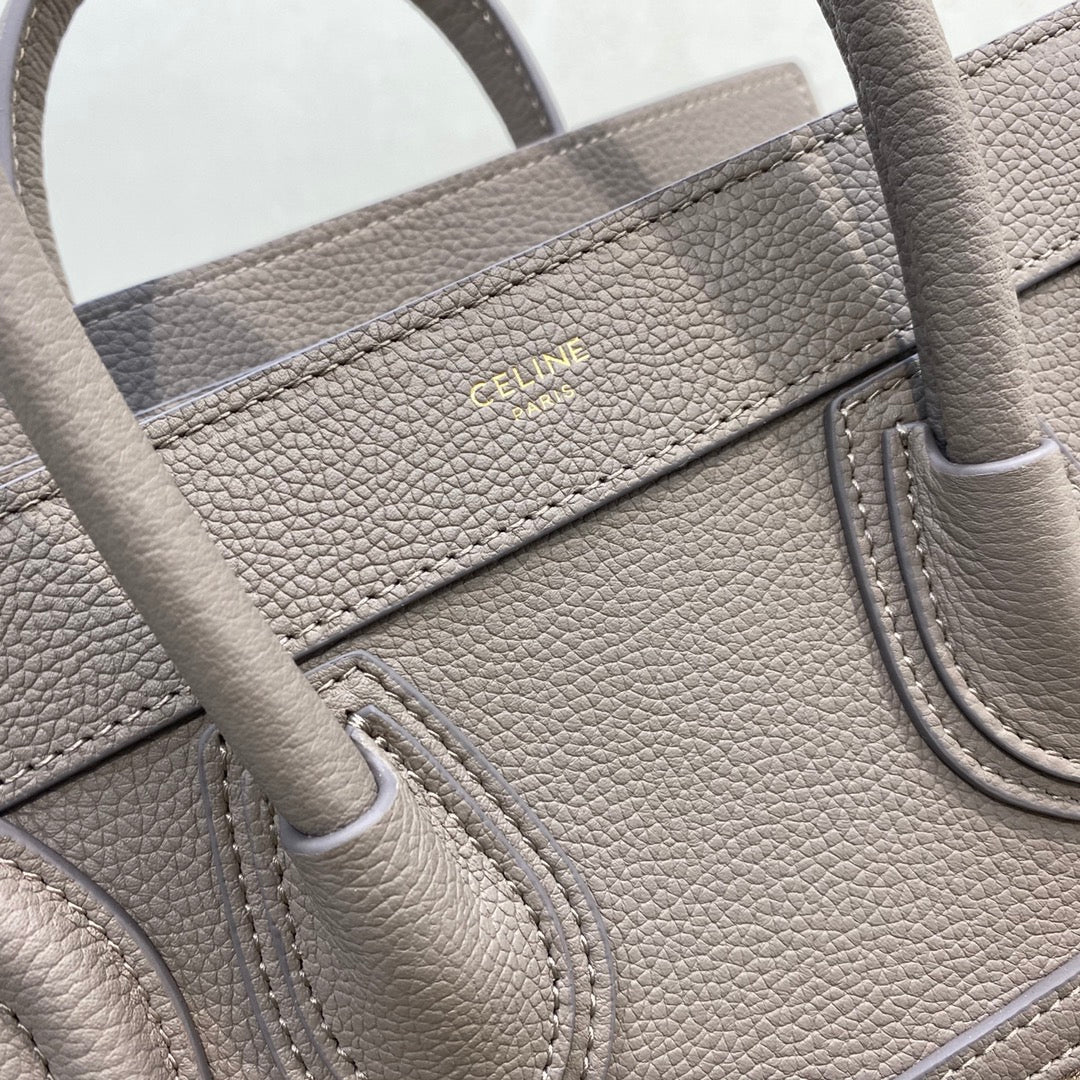 Top Quality Nano LuGucciage Bag In Drummed Brown For WomLB 8in/20cmÃÂ 