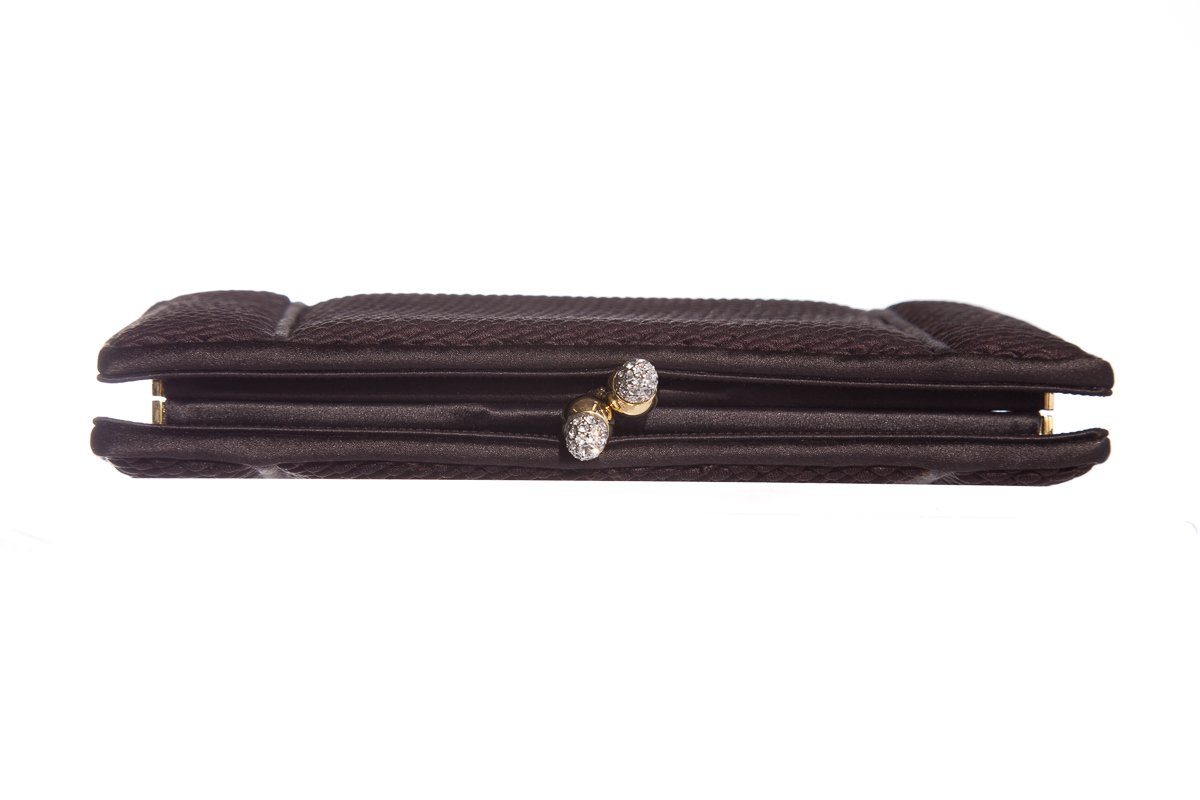Judith Leiber Brown Clutch