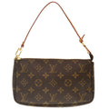 Louis Vuitton Pochette Accessoire  Canvas Clutch Bag