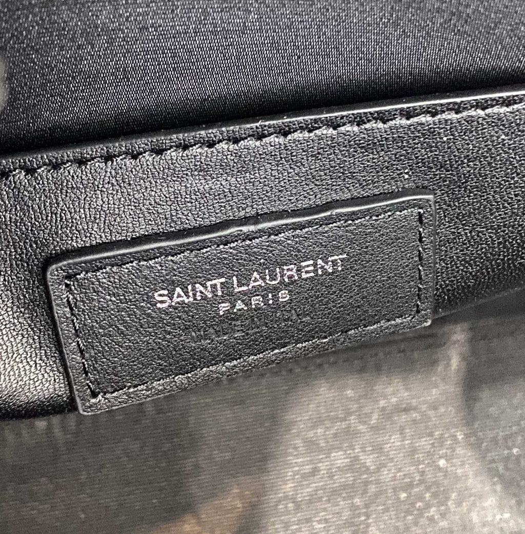 Manhattan Shoulder Bag In-Shiny Black For Women 11.4in/29cm YSL 579271DND0J1000