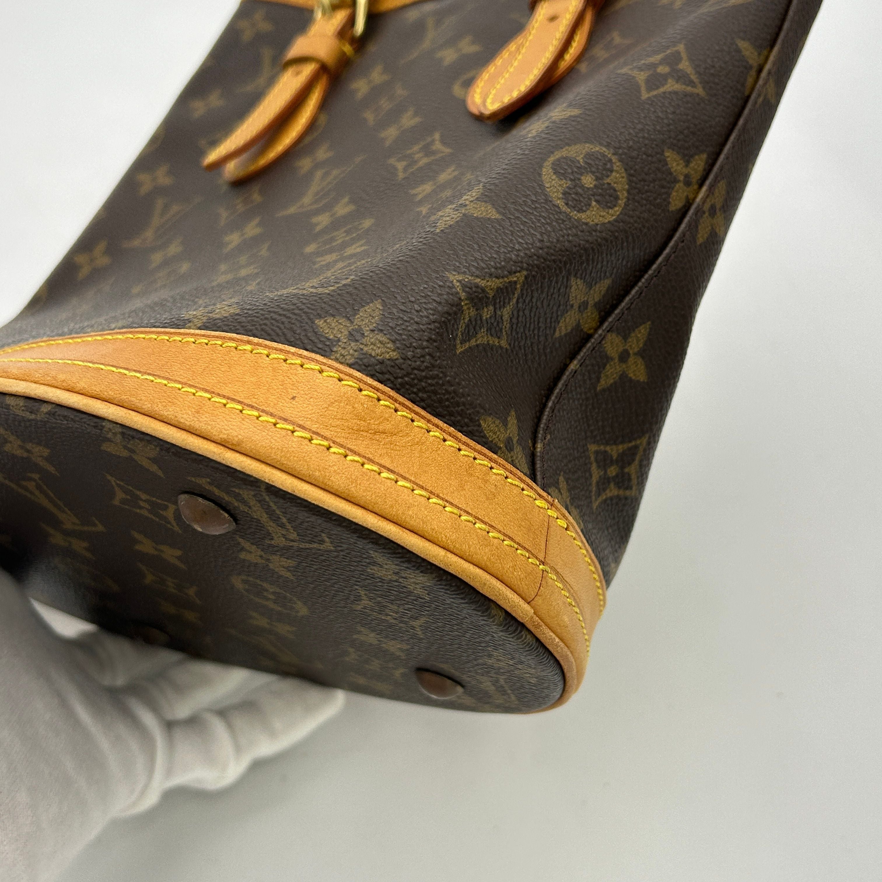 LOUIS VUITTON Monogram Bucket PM Shoulder Bag Louis Vuitton8857cc