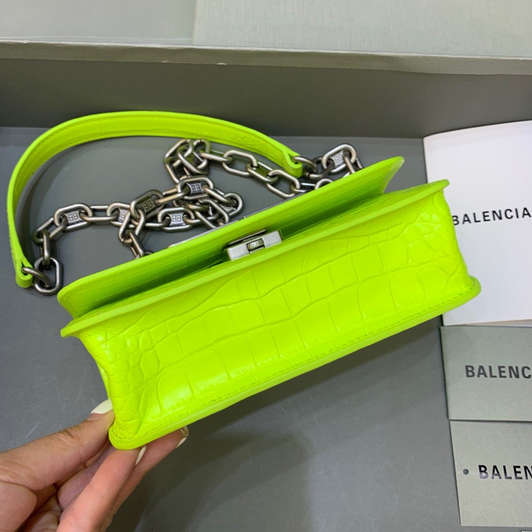 Gossip Small On Chain Shoulder Bag Green Neon, For Women,  Bags 7.4in/19cm