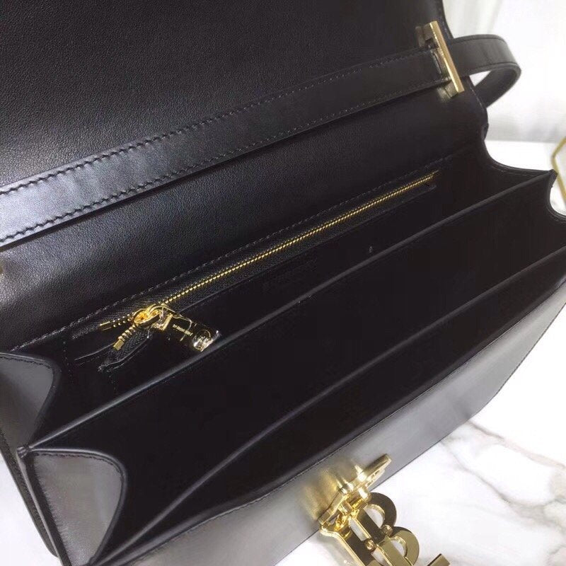 Burberry Small TB Crossbody Bag Monogram Black For Women, Bags 8.3in/21cm 80514911