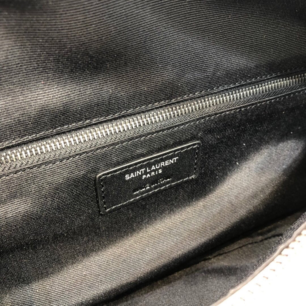 Saint Laurent Niki MeDiorum Crinkled Shoulder Bag Beige For Women 11in/28cm YSL