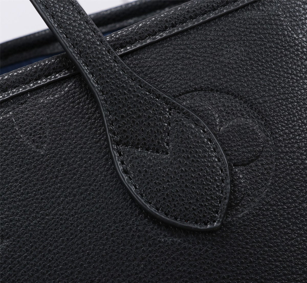 Louis Vuitton Neverfull MM Tote Bag Monogram Empreinte Black For Women Handbags, Shoulder Bags 12.2in/31cm LV M45685