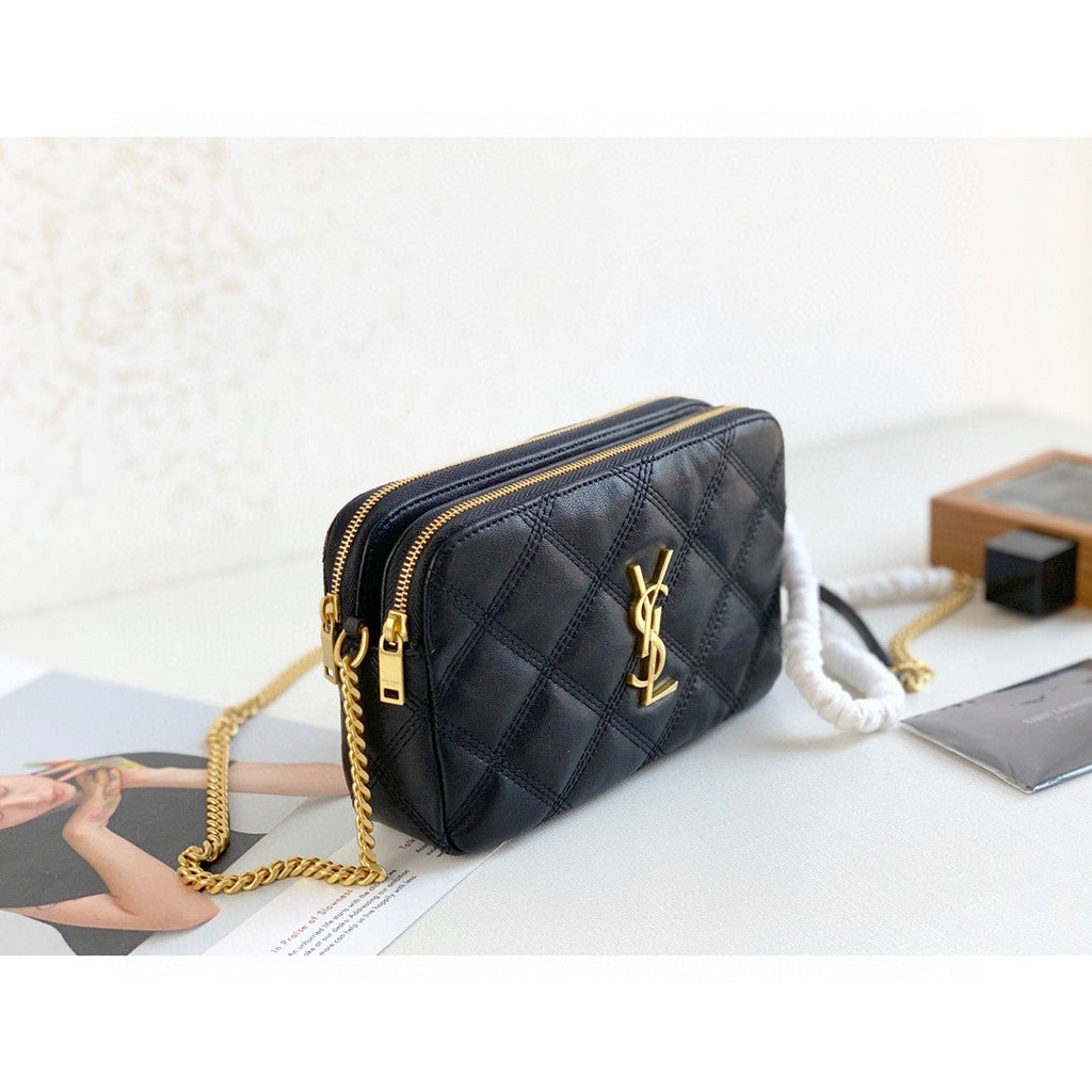 Saint Laurent Becky Crossbody Bag Black For Women 7in/18cm YSL P00533588