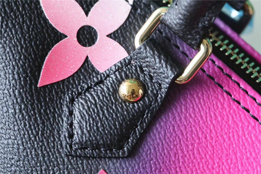 Louis Vuitton Papillon Burberry Bag Classic Monogram For Women 20cm Midnight Fuchsia Louis Vuitton M59860