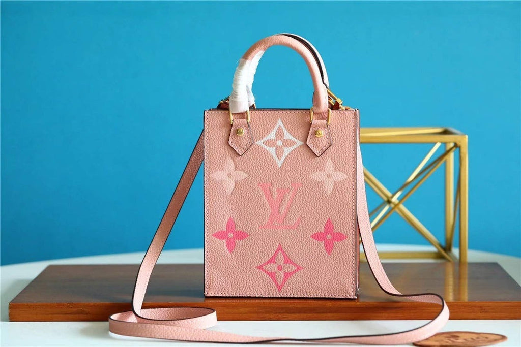 Louis Vuitton Petit Sac Plat Monogram Empreinte Pink For Women, WomenÃƒÂ¢Ã¢â€šÂ¬Ã¢â€žÂ¢s Handbags, Shoulder And Crossbody Bags 5.5in/14cm Louis Vuitton M80449