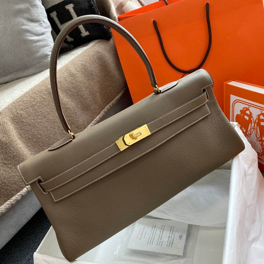 Shoulder Kelly CK37 Cream For Women Gold Color Hardware 16.5in/42cm